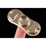 Wholesale Dual Aluminum Fidget Spinner Stress Reducer Toy for ADHD and Autism Adult, Child (Gold)